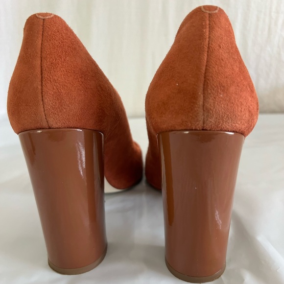 J Crew Made in Italy Suede Round Toe Heels - Picture 6 of 11